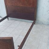 Louis XVI bed in thuja burl