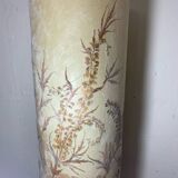 Lampadaire avec abat jour en fleurs séchées