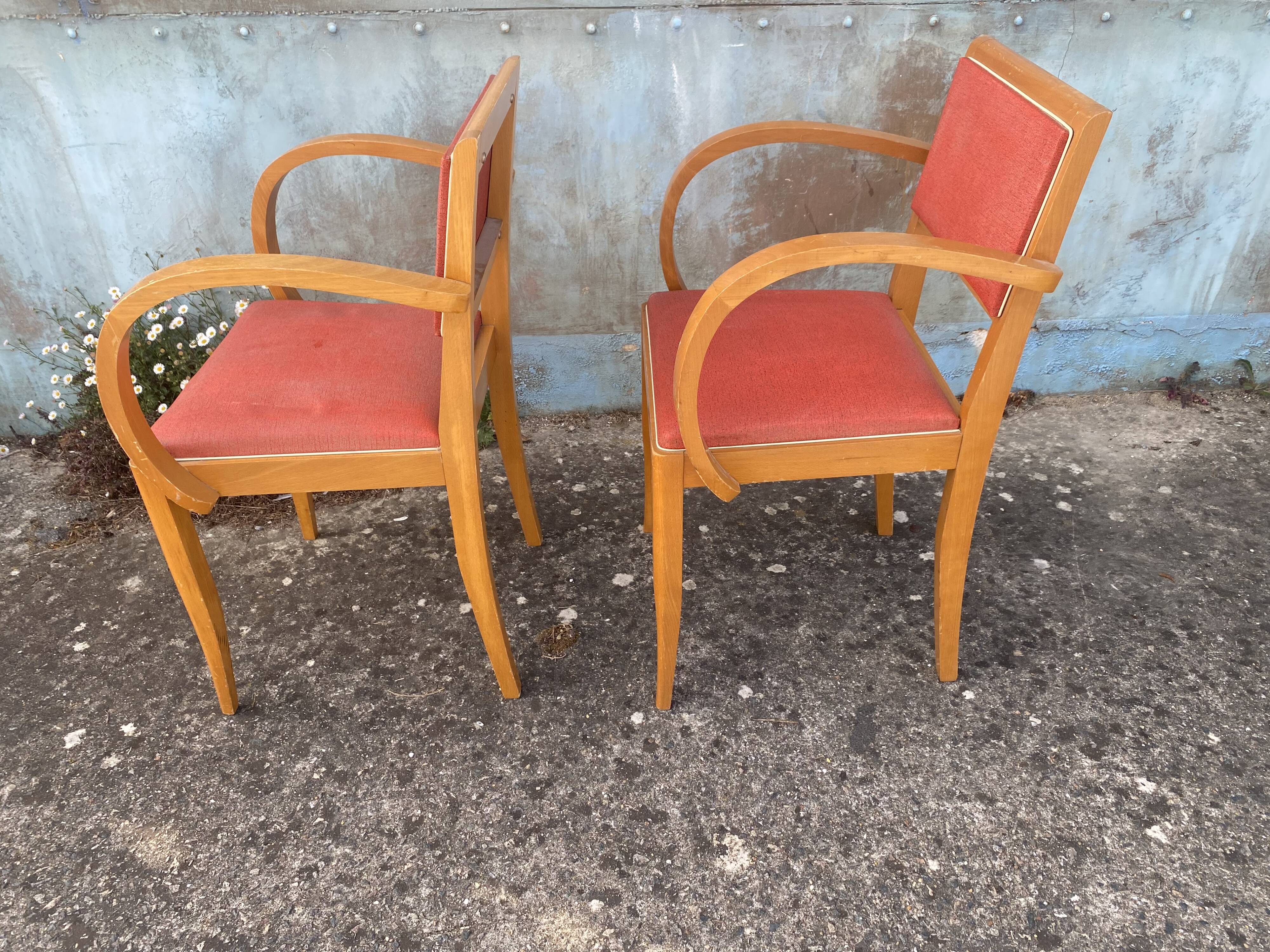 Paire de fauteuils bridge