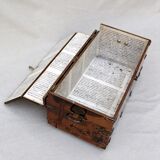 Vintage wood and metal chest