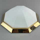 60s 70s Limburg Glashütte Plafoniere ceiling lamp glass space design lamp