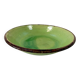 green glazed earthenware dish from the 1950s - Dieulefit