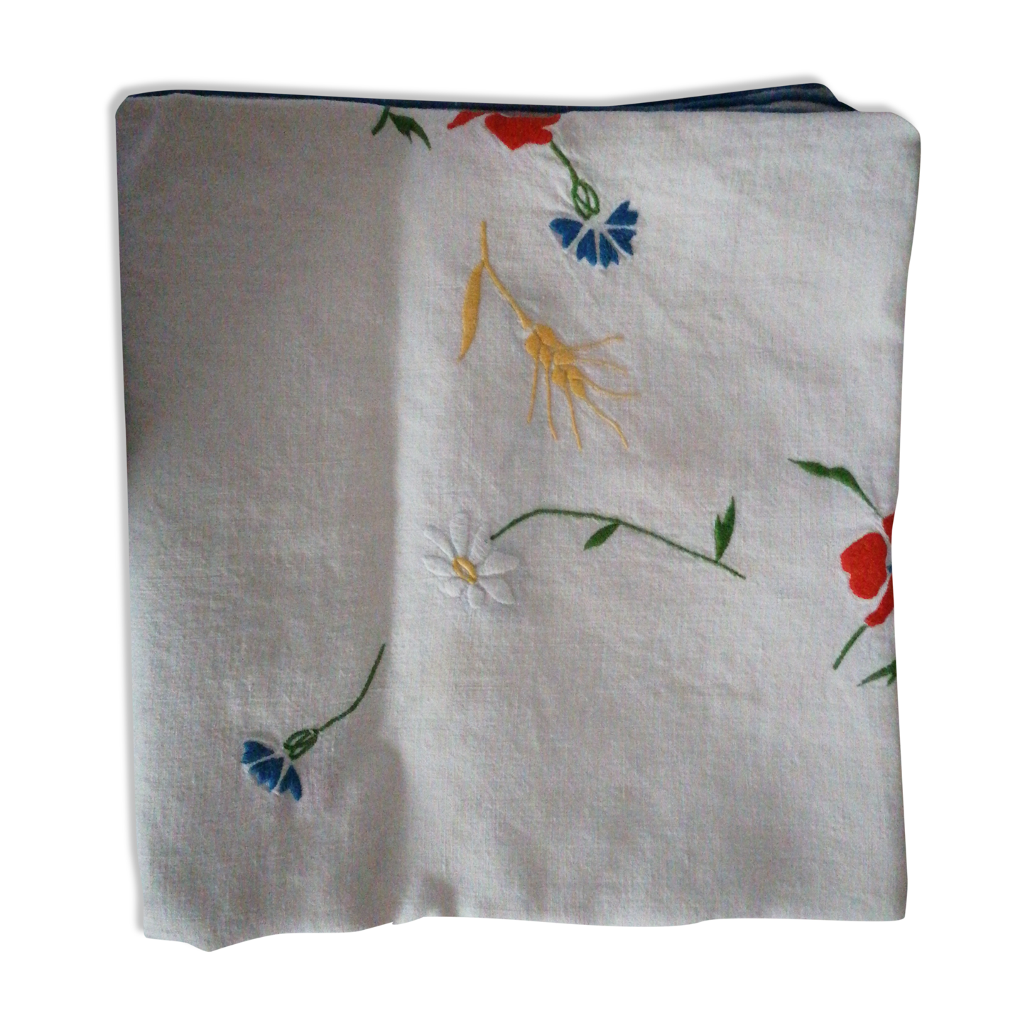Old embroidered tablecloth