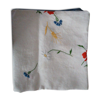 Old embroidered tablecloth