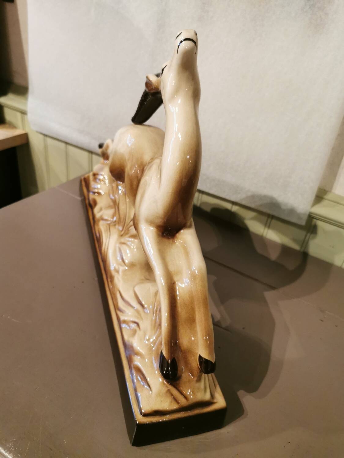 Art deco ceramic antelope
