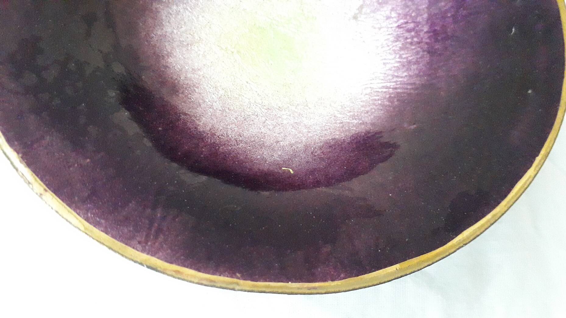 Ashtray bowl in enamel