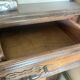Standing man & solid oak jam cabinet – Antique furniture