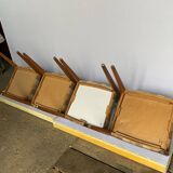 Series of 4 Scandinavian style chairs 1960