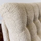 Paire de fauteuils lounge personnalisables Space Age Atlantis en boucle beige 1970'