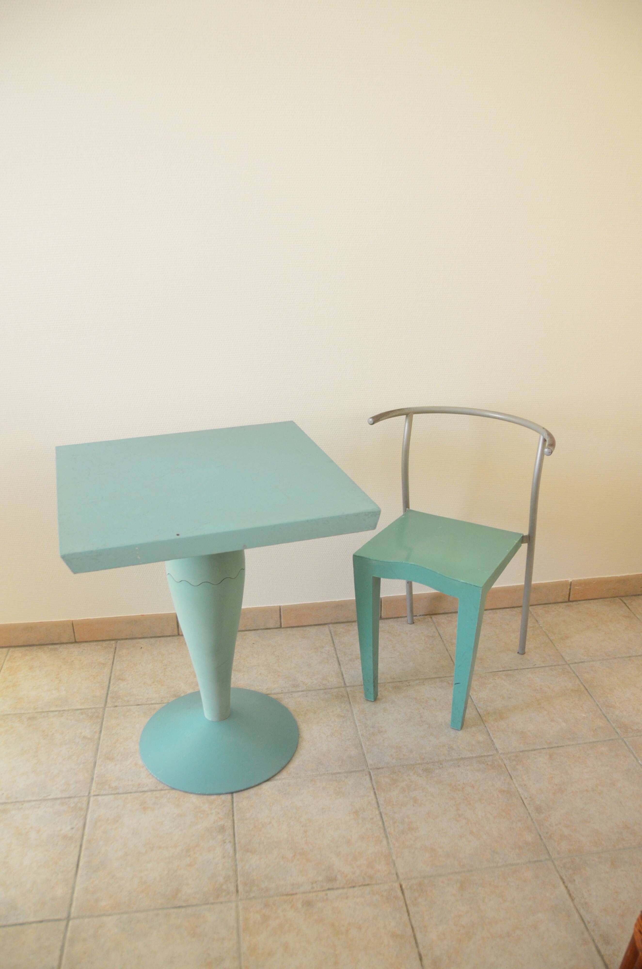Table Miss Balu and 1 chair Dr Glob, Starck