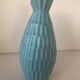 Vase turquoise West-Germany céramique