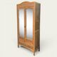 Armoire parisienne d’hôtel miroirs biseauté chêne brut 1920