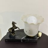 Art Deco style Horse marble lamp