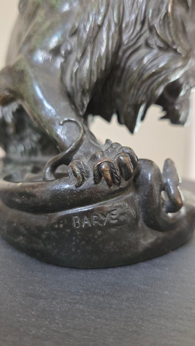 Bronze sculpture by Antonin-Louis BARYE (1796-1875)