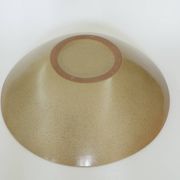 Bol à fruits vintage en céramique beige, pièce maîtresse, grand bol en poterie