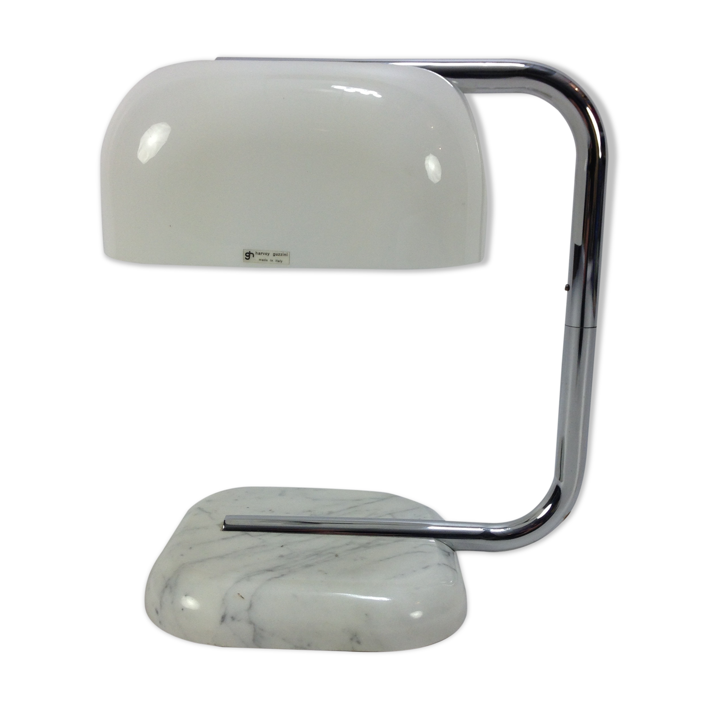 Guzzini table lamp with marble foot, 1970