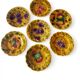 7 barbotine plates from Sarreguemines