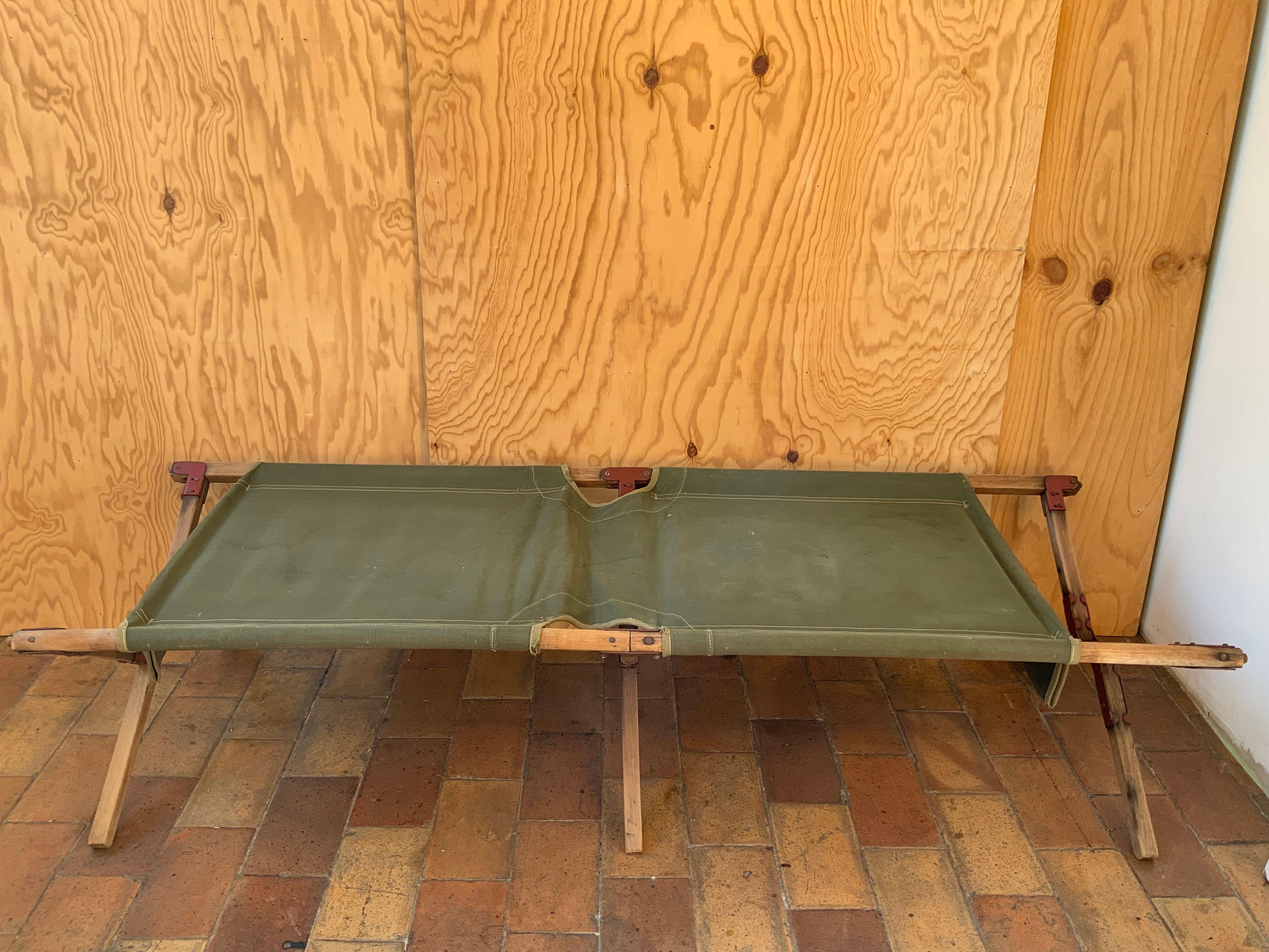 Military camp bed