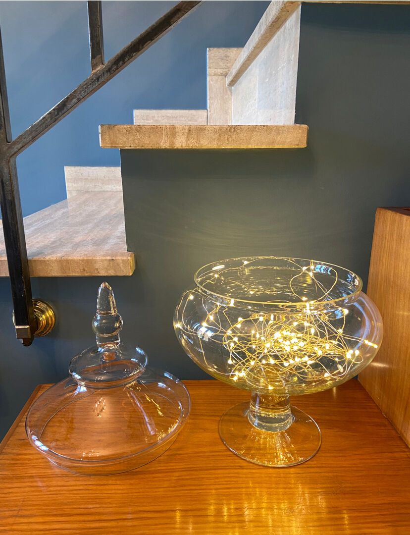 Christmas Pop-up 2022 - Glass jar on pedestal