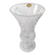 Vase en cristal taillé main sur piédouche