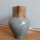 Pitcher ceramic  tones blue, green and caramel