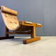 Vintage brutalist Brazilian easy chair, 1960s