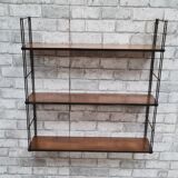 Floor 1960 string wood rising black smooth