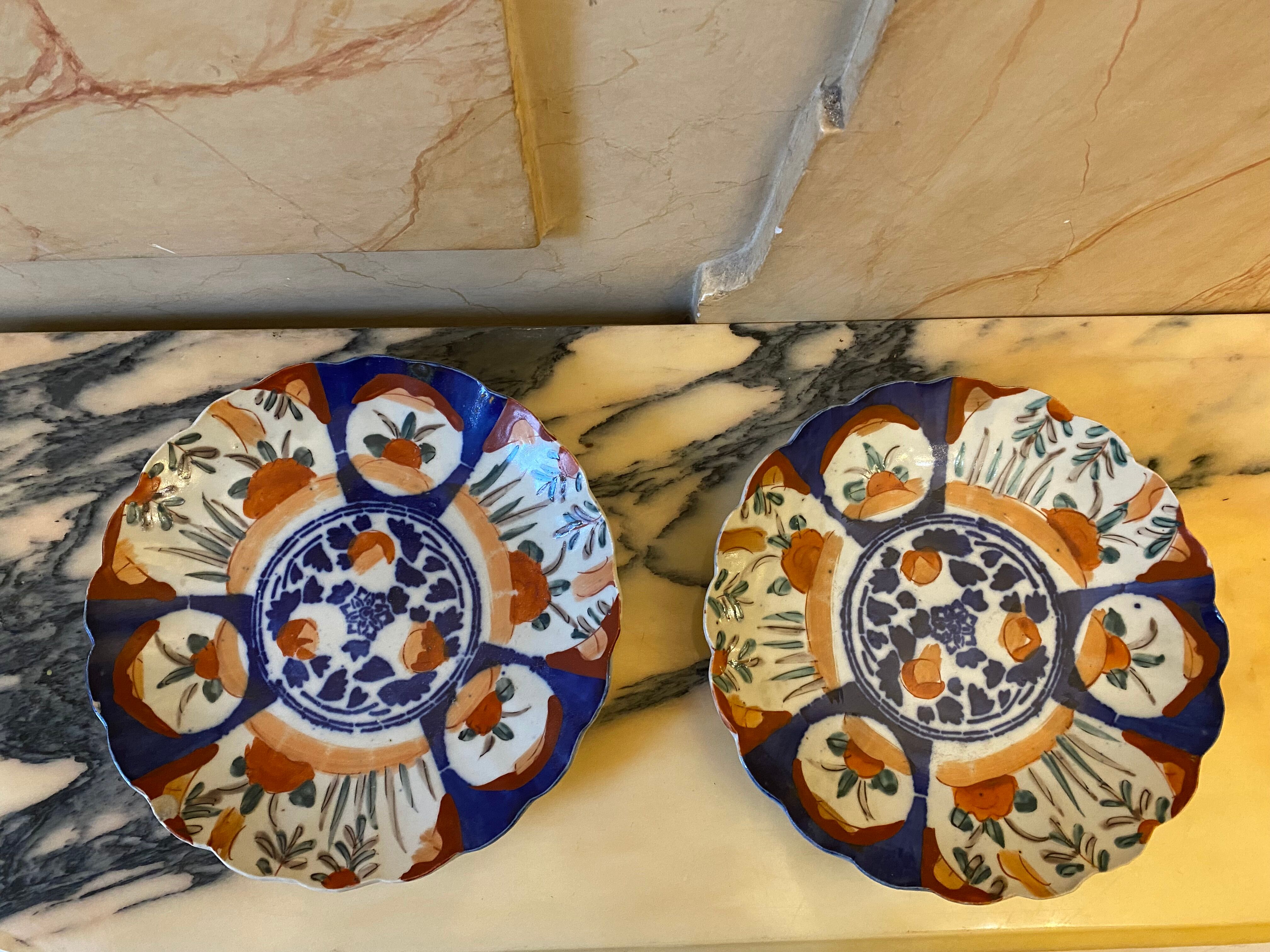 Pair of Japanese plates