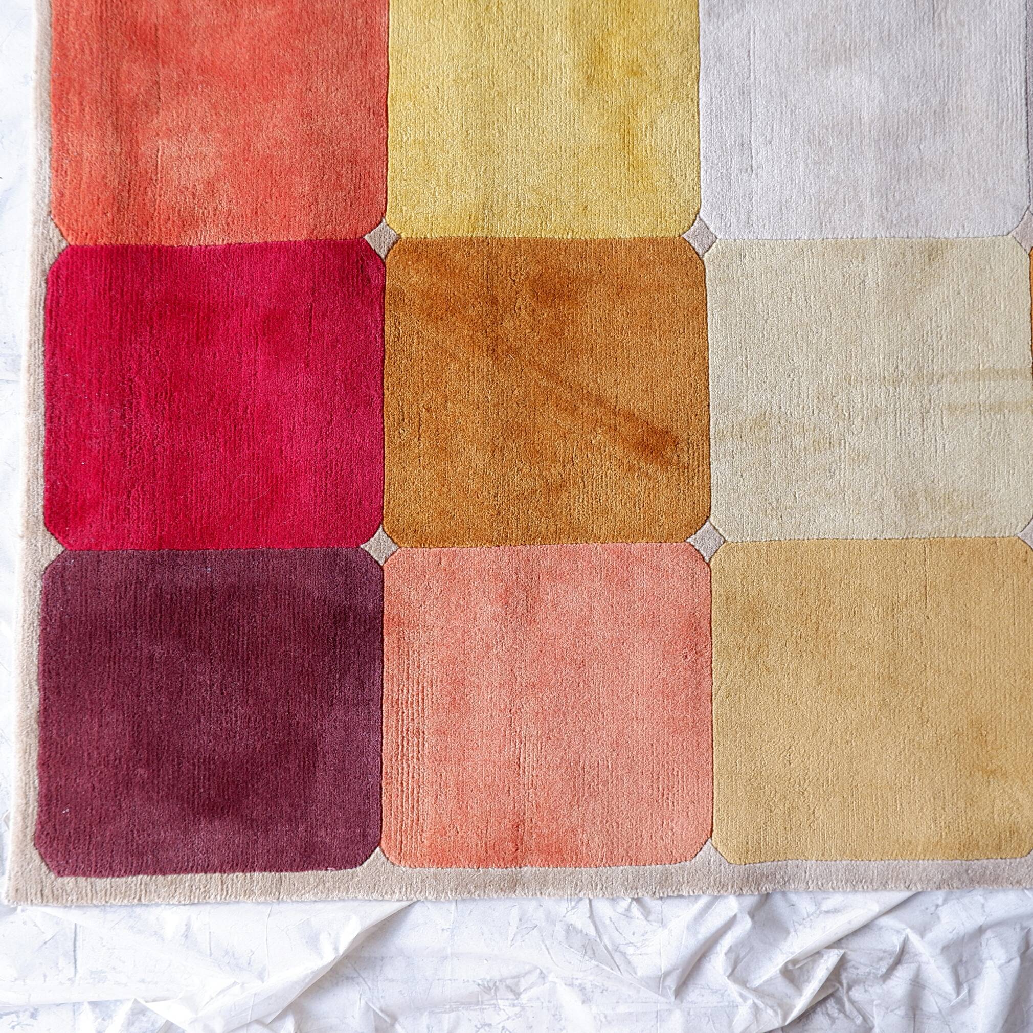 Wool velvet carpet "Robert Le Héros" Paris - 1990s 186x278