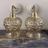 Pair of gold wall sconces