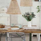 Suspension in rattan "titan"
