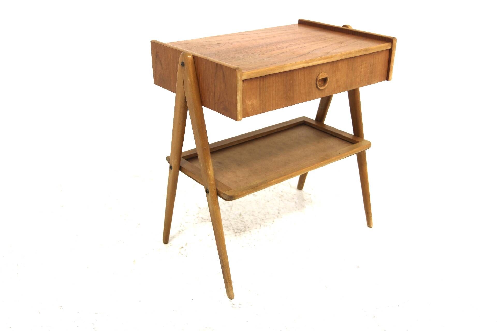 Scandinavian teak bedside table, Sweden, 1950s