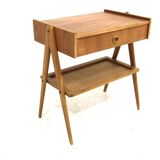 Scandinavian teak bedside table, Sweden, 1950s