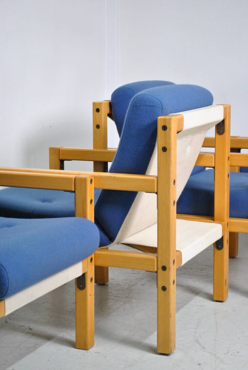 4 Flototto armchairs 1970