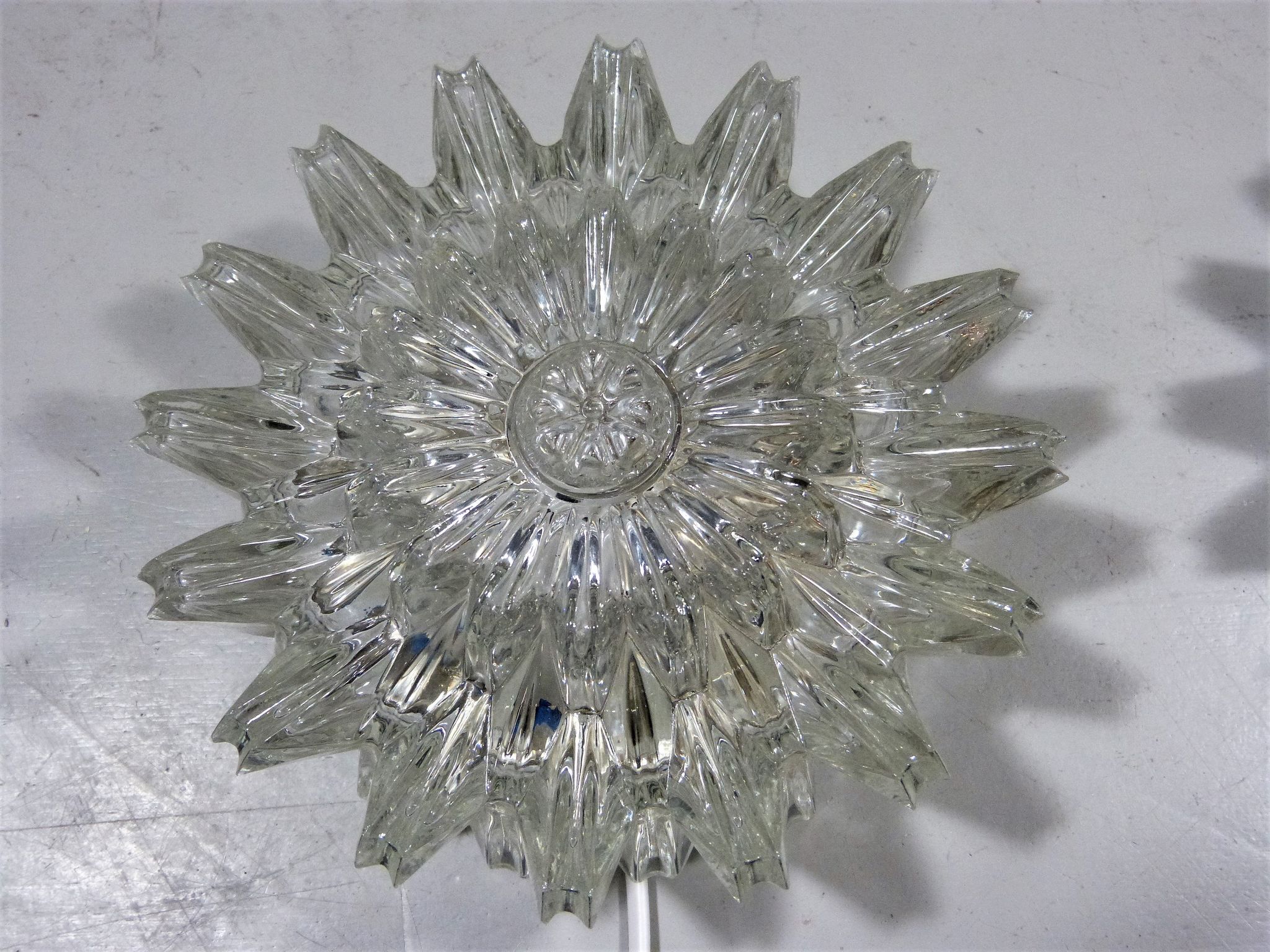 Set of 2 wall lamps by Glashütte Limburg Germany, 1960’s