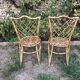 Pair of Louis Sognot chairs in vintage rattan 1960