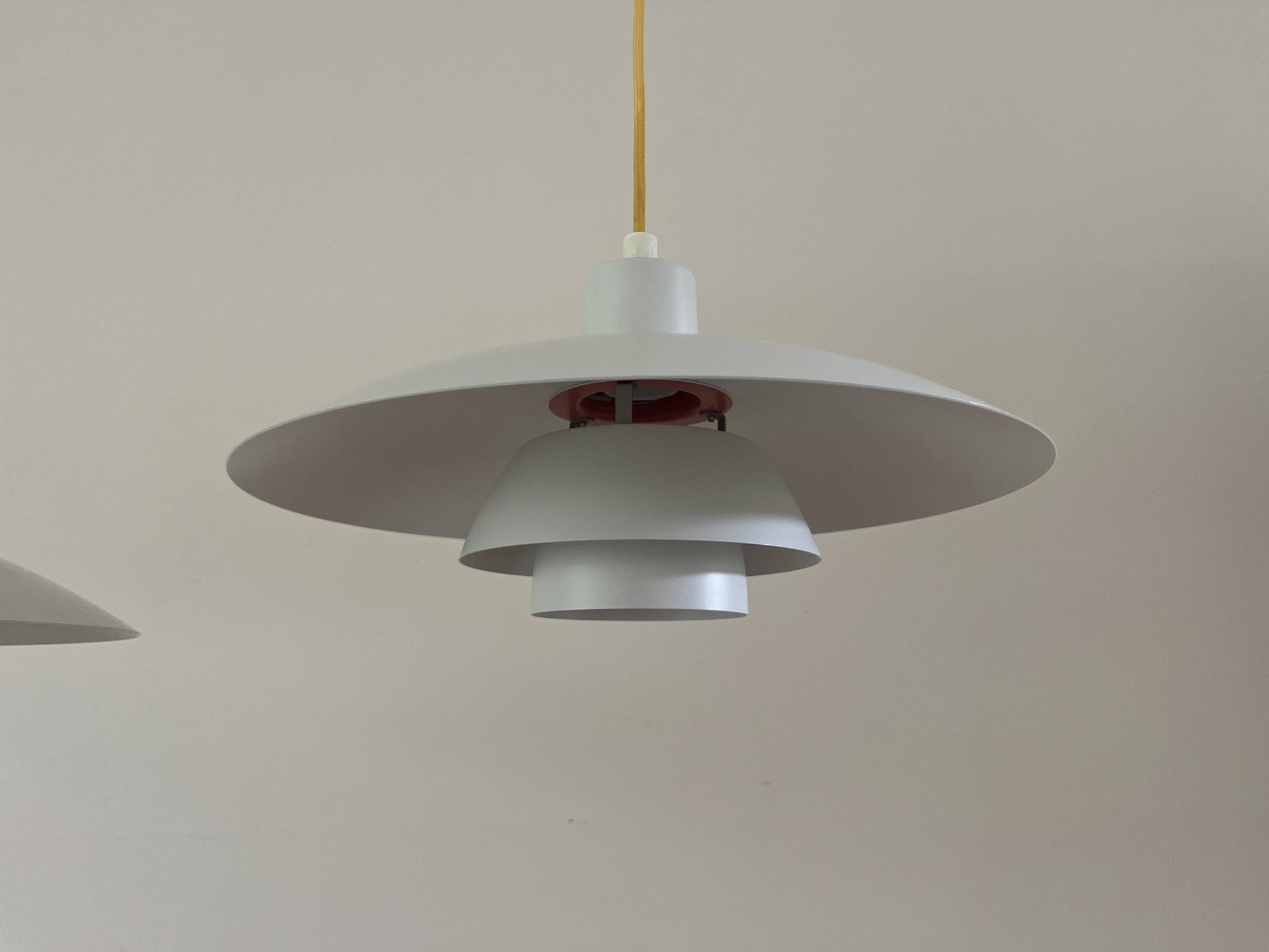 Vintage 2x Louis Poulsen PH4/3 + reflector - Poul Henningsen - Danish design lamp