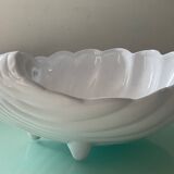 Large vintage shell empty pocket in enameled ceramic