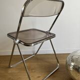 Plia smoked plexi chair by Giancarlo Piretti