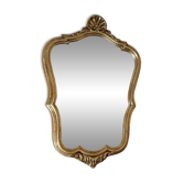 Miroir ancien, moulure doré, style classique français  30x51cm