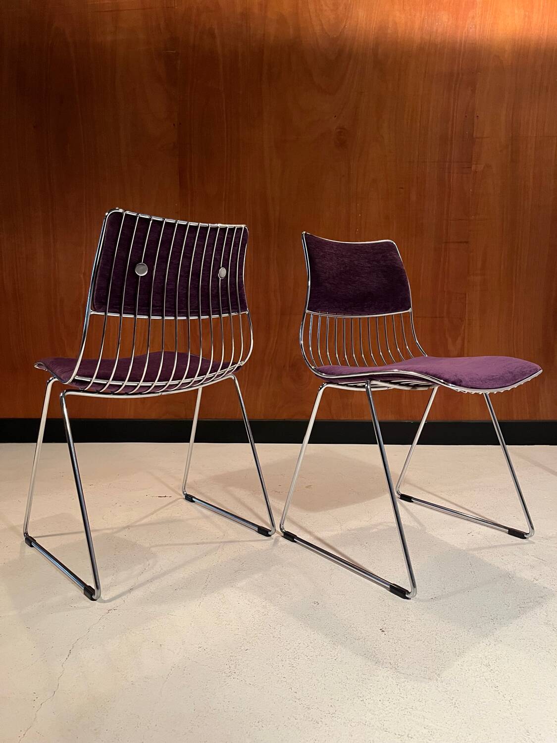 Pair of Novalux chairs, design by Rudi Verelst 1970