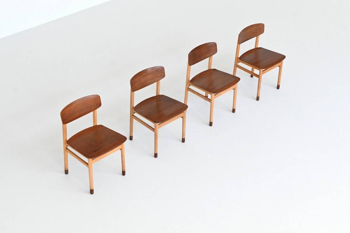 Set of four Danish dining chairs Kvetny and Sonners Denmark 1960
