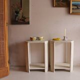 Pair of vintage art deco style bedside tables