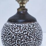 Art deco contorted ceramic lamp base in the Louis Dage Jean Besnard style from the 1930s