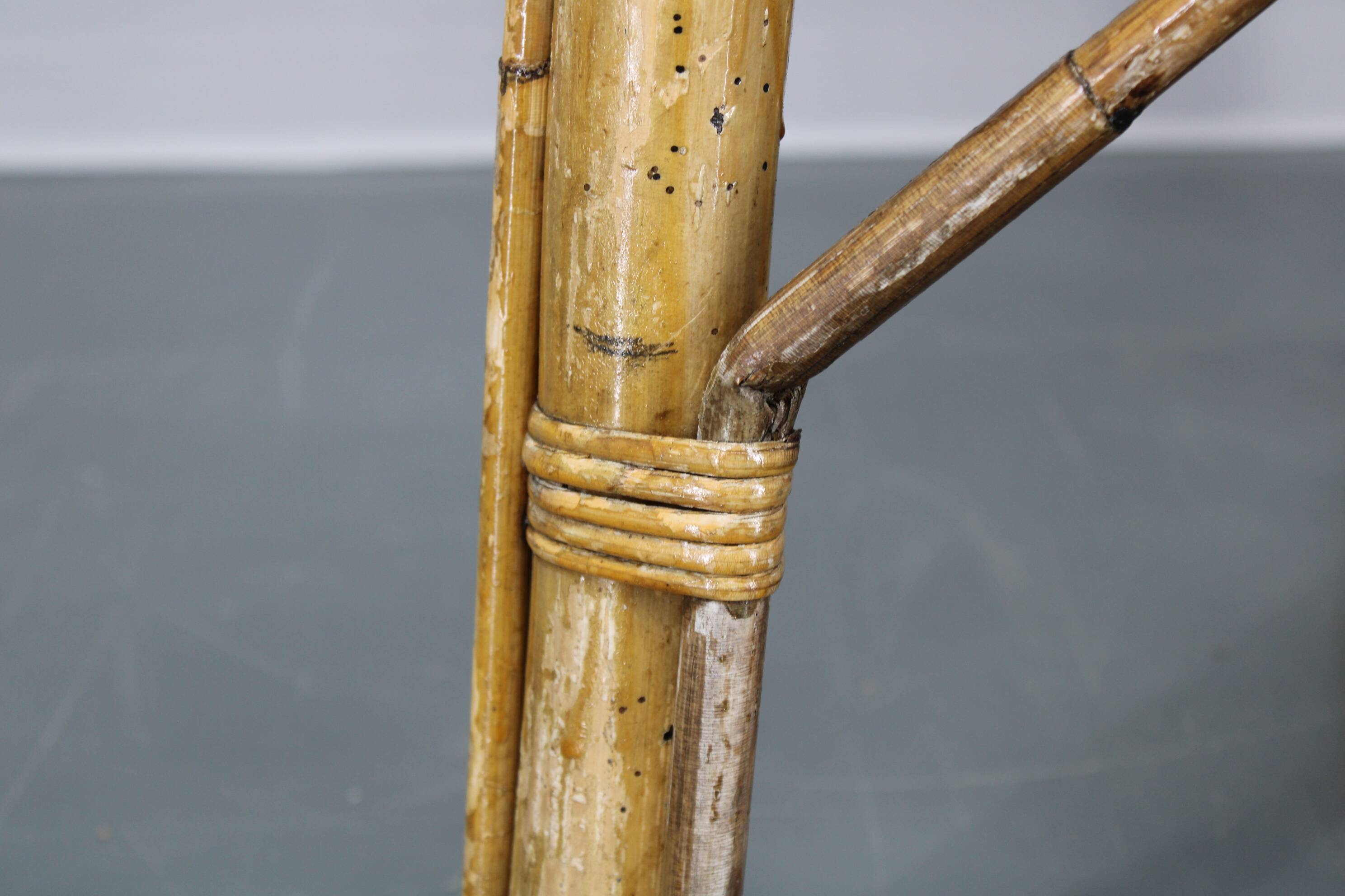 1950s “French Riviera” Rattan Armchair, Italy