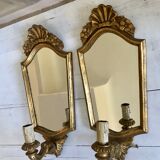 Pair of florentine wall lamps