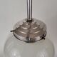 Suspension globe en verre opalin