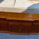 Grande bibliothèque anglaise en bois massif XIXème
