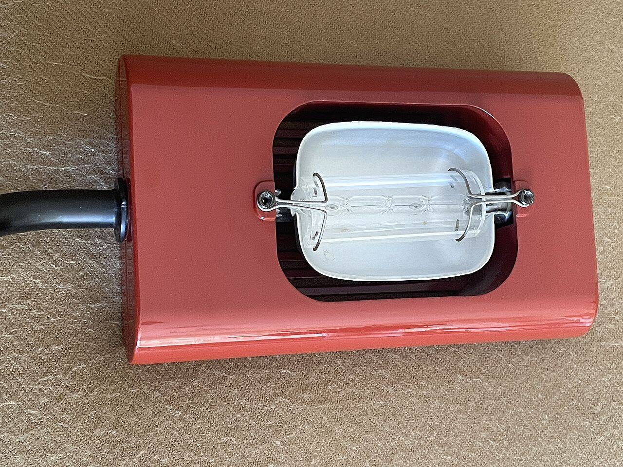 Aton Braccio 1000 Ceiling Light - Black and Red L.C. - Artemide