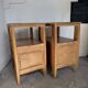 Pair of oak bedside tables 1950